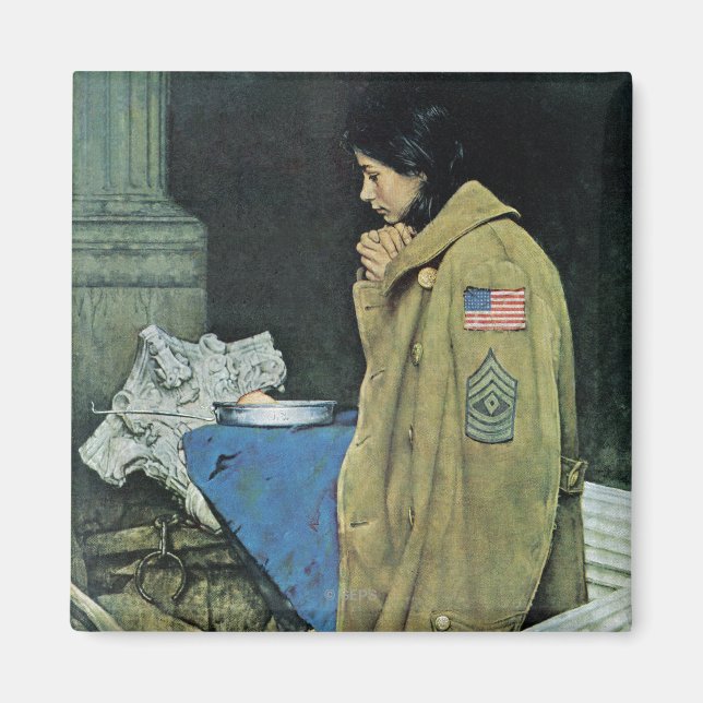 Imán Acción de Gracias para los Refugiados (Frente)