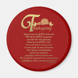 Imán Acción de Gracias - Salmo 100