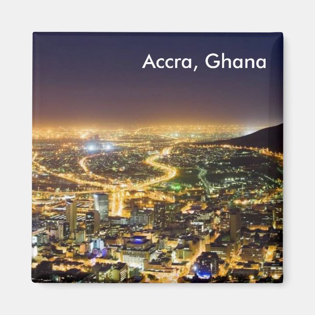 Imán Accra, Ghana imanes temáticos (Frente)