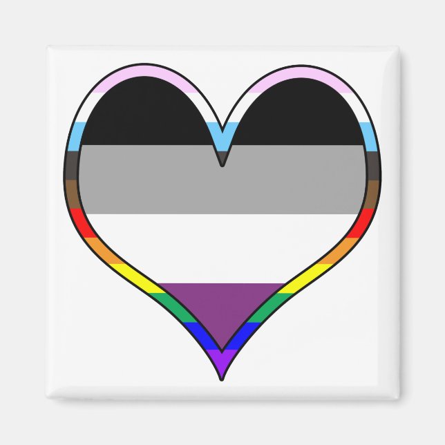 Imán Ace Pride Heart (Frente)