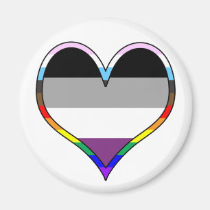 Imán Ace Pride Heart Magnet