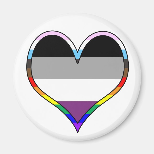 Imán Ace Pride Heart Magnet (Frente)