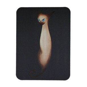 Imán Aceite asombroso pintando gato siamés