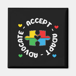 Imán Aceptar Advocate Adaptación Advocate Autism Awaren