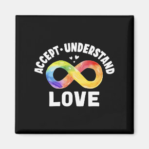 Imán Aceptar Comprender Amor Autismo Conciencia Asd Inf