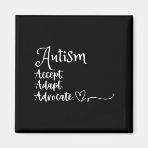 Imán Aceptar un autismo de defensa adaptable apoyar un