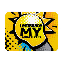 Imán "Acepto mi creatividad" Motivación Afirmación