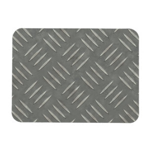 Imán Acero inoxidable de la placa de diamante texturado