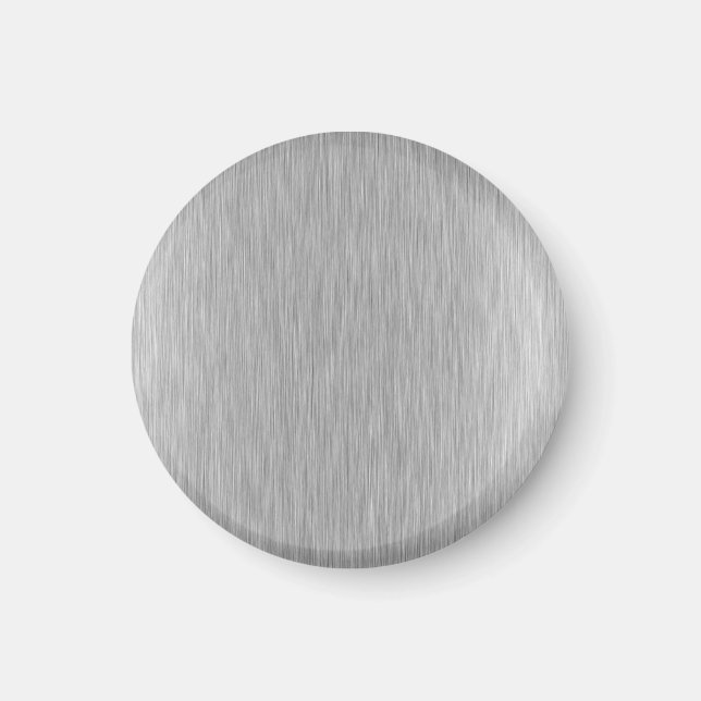 Imán Acero inoxidable texturado (Frente)