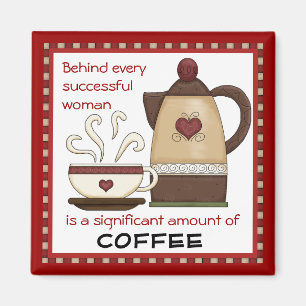 Imán acertado de la cocina del café de la mujer