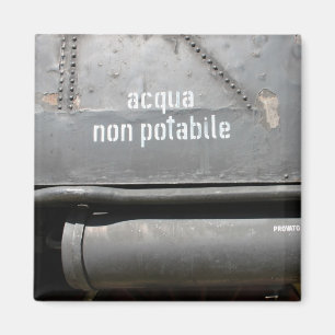 Imán Acqua no Potabile - no beba