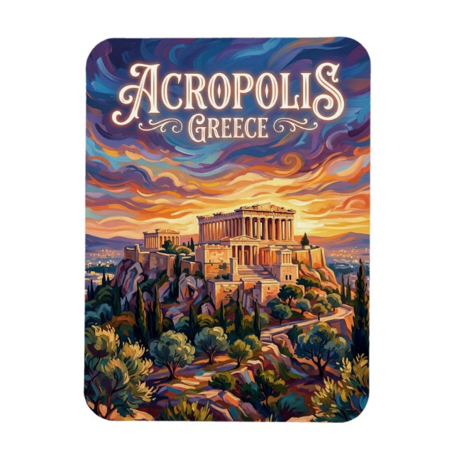 Imán Acrópolis Grecia (Vertical)