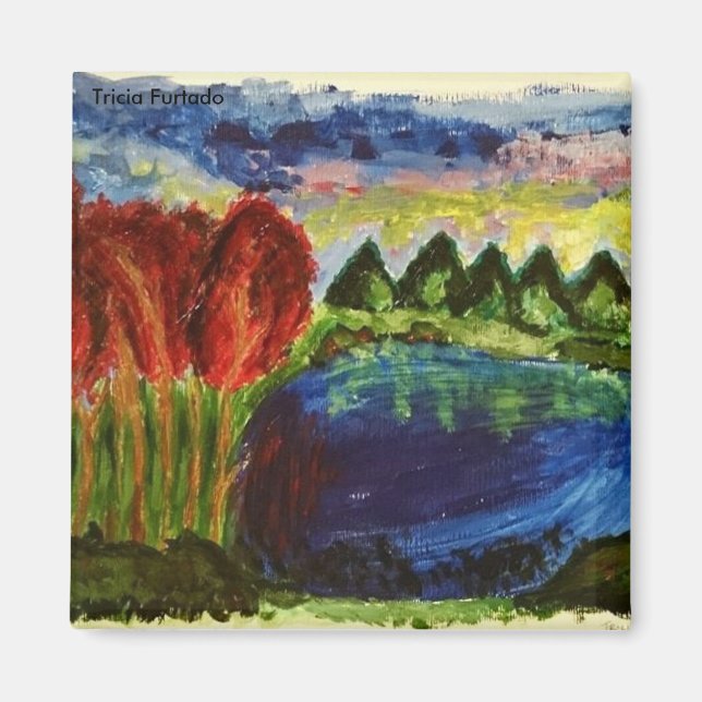 Imán Acrylic landscape magnet (Frente)