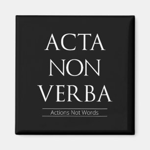 Imán Acta Non Verba, Acciones No Palabras
