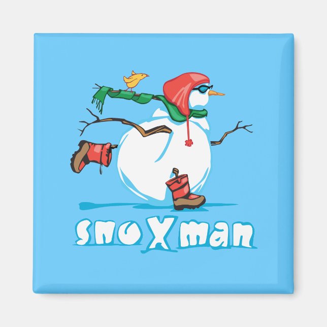 Imán Action Snowman (Frente)