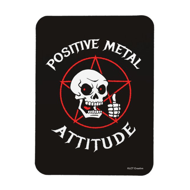 Imán Actitud Metalizado positiva (Vertical)