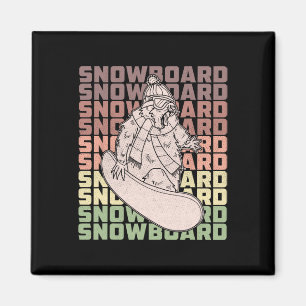 Imán Actividad competitiva del Snowboard Skip Snowboard