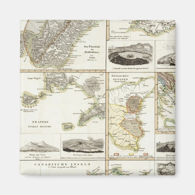 Imán Actividad volcánica atlántica (Frente)