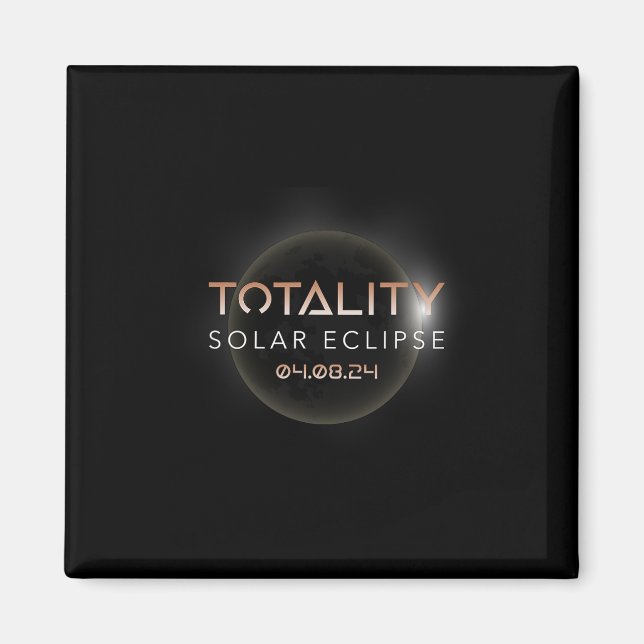 Imán Acto Celebrado En 2024 Del Eclipse Solar De Totali (Frente)