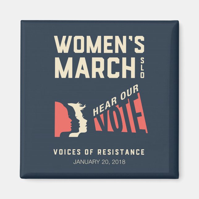 Imán Acto de enero de esl de marzo femenino (Frente)
