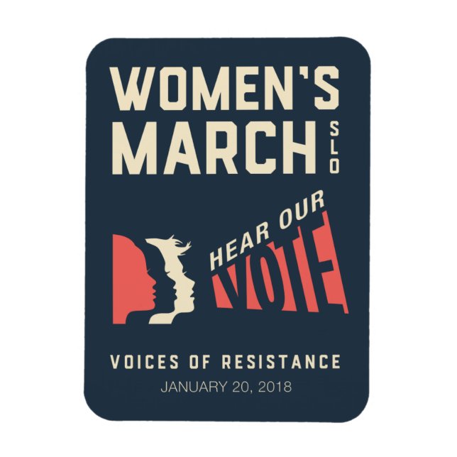 Imán Acto de enero de esl de marzo femenino (Vertical)