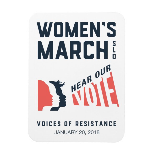Imán Acto de enero de esl de marzo femenino (Vertical)