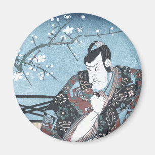Imán Actor de Kabuki del invierno de Ukiyo-e del