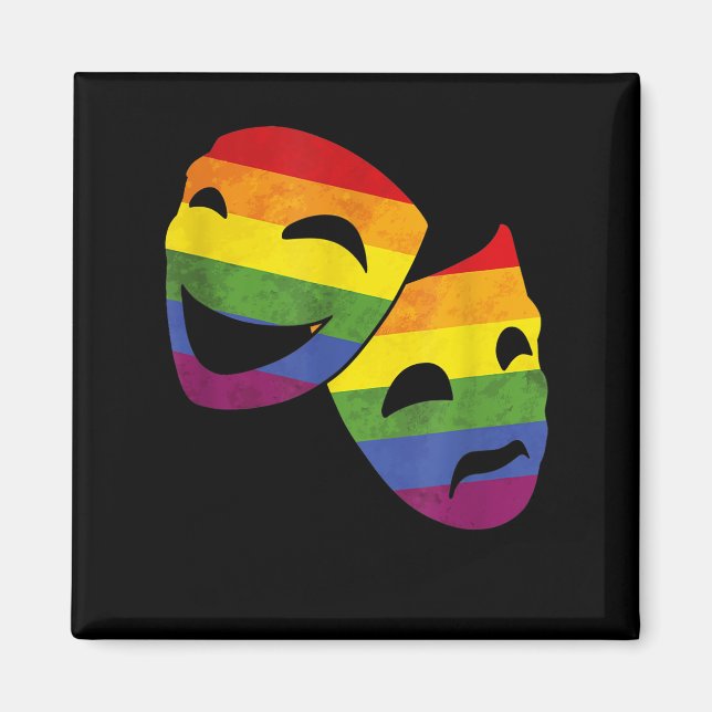 Imán Actriz gay LGBT de teatro Rainbow (Frente)