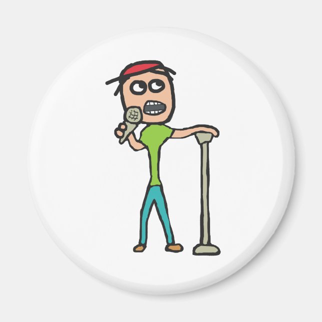 Imán Actuar como comediante (Frente)