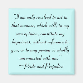 Imán Actuar de manera que constituya la felicidad Jane 