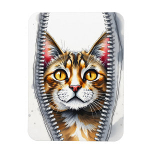 Imán Acuarela Cute hermosa colección moderna de gatos