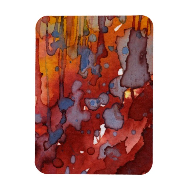 Imán acuarela de fondo 7 (Vertical)
