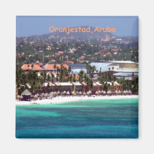 Imán Acuarela de Oranjestad, Aruba