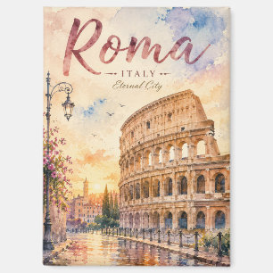 Imán Acuarela de Roma Italia