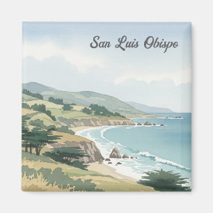 Imán Acuarela de San Luis Obispo California