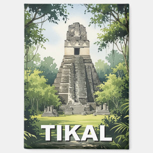 Imán Acuarela de Tikal Guatemala