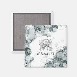 Imán Acuarela de tono de plomo