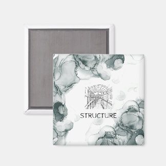 Imán Acuarela de tono de plomo