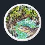 Imán Acuarela del Parque Nacional Everglades<br><div class="desc">Mira este impresionante ilustracion acuático del Parque Nacional Everglades y prepárate para algunas aventuras. ¡Mira también mi tienda para más diseños!</div>