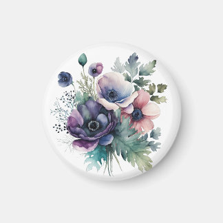 Imán Acuarela floral