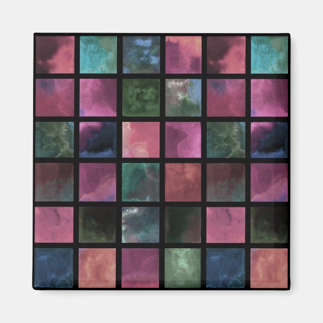 Imán Acuarela, mosaico (Frente)