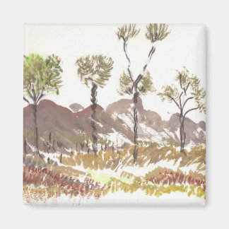 Imán acuarela natural