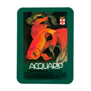 Imán Acuario y poster promocional del parque municipal