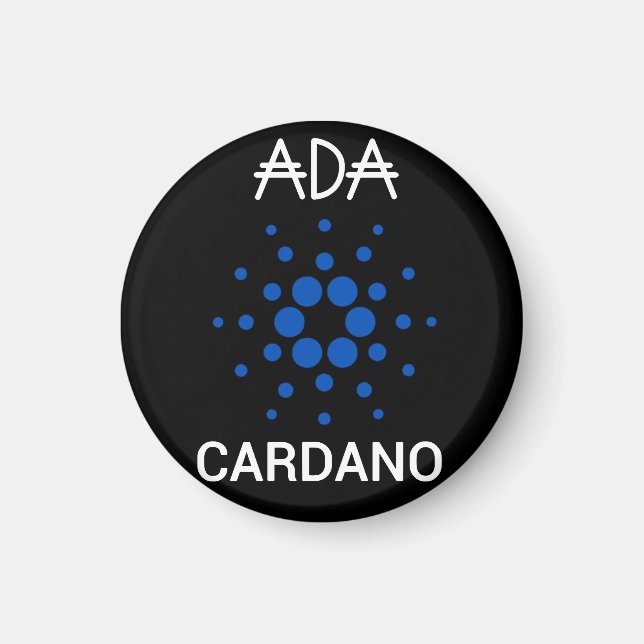Imán ADA Cardano Crypto Coin Poster (Frente)
