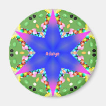 ADALYN ~ Fractal ~ Magnet Personalizado Estrella d