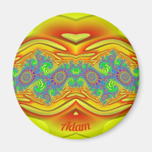 Imán ADAM ~ Diseño amarillo, Naranja y azul ~ asombroso