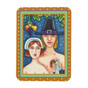 IMÁN ADAM & EVE PILGRIMS, GRACIAS BIBLIOSAS A LA BIBLIO