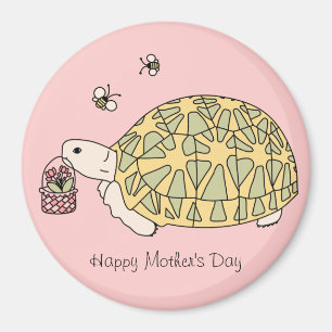 Imán adaptable de la tortuga del día de madre