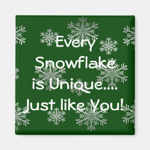 Imán adaptable del invierno de los copos de nieve