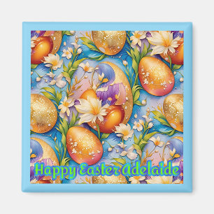 Imán ADELAIDE ~ Feliz Pascua ~ Huevos Dorados ~ 